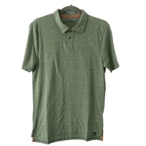 Threads 4 Thought Men's Green Polo Style Knit Button T-Shirt XS New